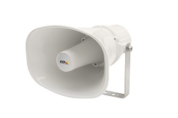 AXIS C3003-E Network Horn Speaker is easy to install and provides clear, long-range speech for remote speaking in video surveillance applications, see film.