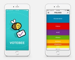 UK: Loughborough University created new app VoteBee to track the nation’s mood about the General Election through Twitter  