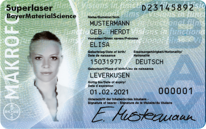 European National Id Card