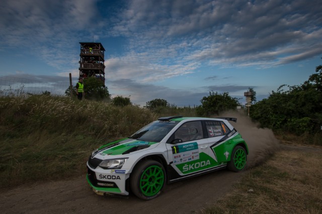ŠKODA works driver Jan Kopecký (CZ) celebrated his third win in the third event of the Czech Rally Championship (MČR) 