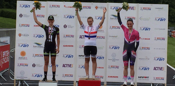 Cambridge University Cycling Club’s Hayley Simmonds becomes the British Cycling National Road Time Trial Champion 2015  