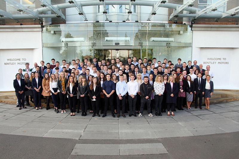 Bentley Motors welcomed 139 graduates, apprentices and industrial placement students; it’s highest intake in history
