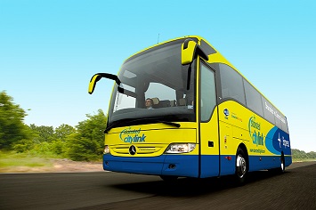 el autobús de Stansted Citylink