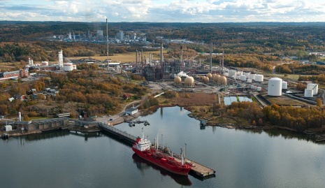 Aerial view of the Kilpilahti industrial area. Photo: Borealis.