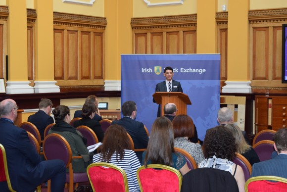 Conor Ryan, Deputy Company Secretary, Permanent TSB plc, speaking at the seminar in the Irish Stock Exchange
