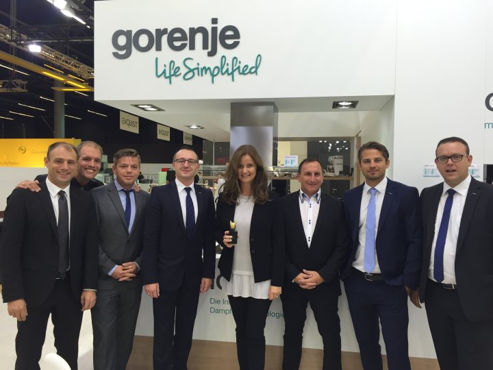 Gorenje won Zac of the Year 2016 award presented by Euronics Austria 
