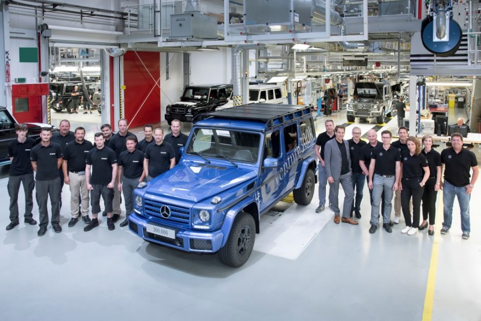 The 300,000th GClass rolls off the production line at Magna Steyr in