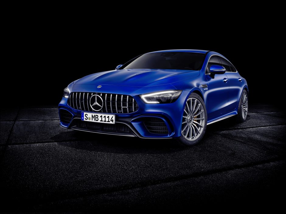 mercedes-AMG GT 4-door coupe blends functionality into race-car form