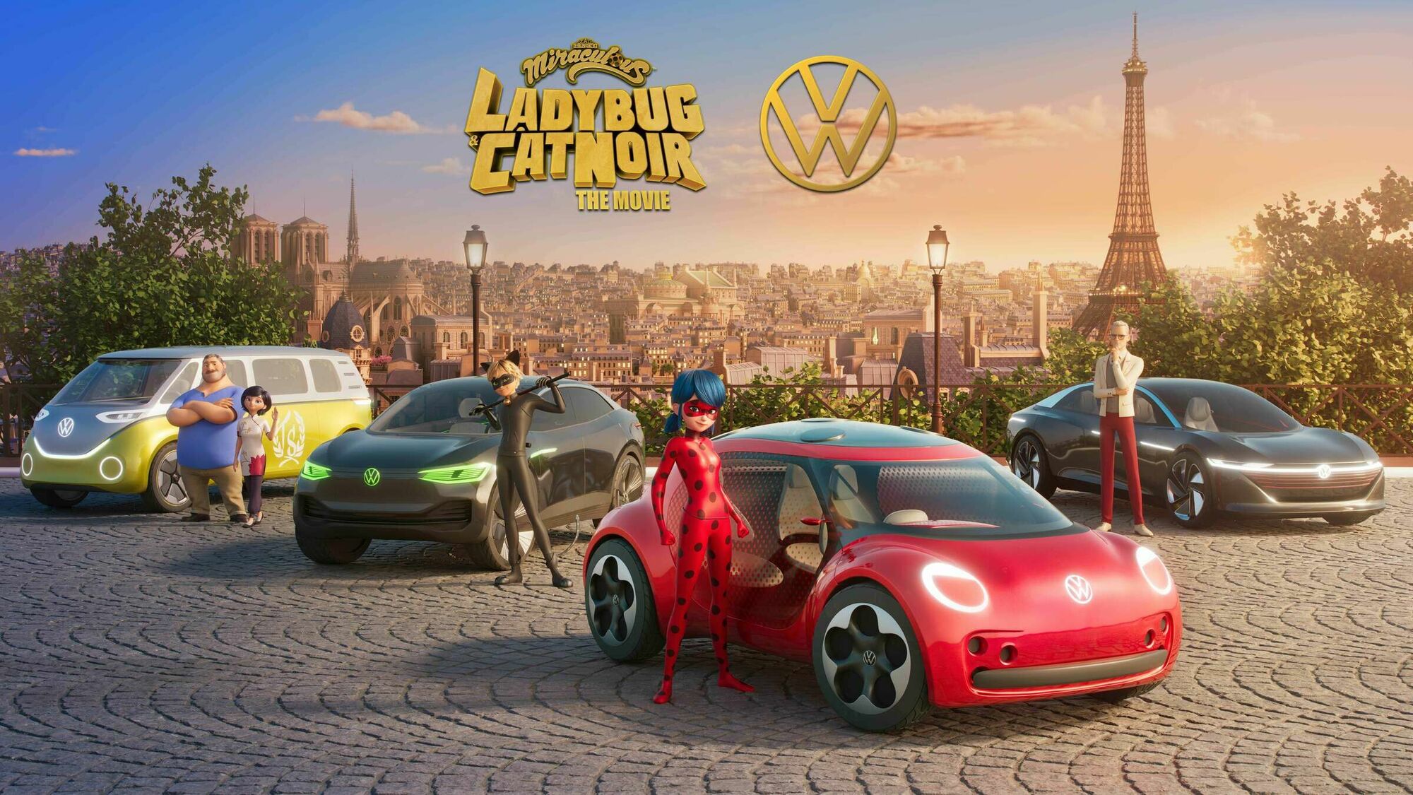 Miraculous Ladybug Get 4, Paris Grid with Connect Ladybug and Cat